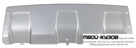 НАКЛАДКА БАМПЕРА ПЕРЕД НИЖН СЕРЫЙЕБРИСТ (КИТАЙ) для Renault DUSTER (2010-)