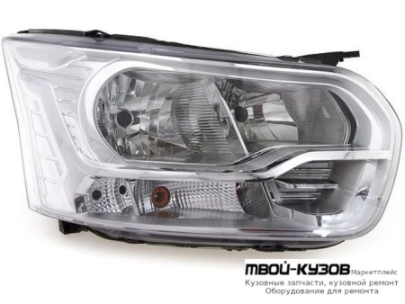 ФАРА ПРАВАЯ СТОРОНА С КОРРЕКТОР (DEPO) для Ford TRANSIT (2014-)