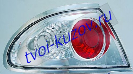 323F ФОНАРЬ задний внешний левый вместе с правым (КОМПЛЕКТ) ТЮНИНГОВАН. (5 дв) (LEXUS ТИП) внутри хромирован