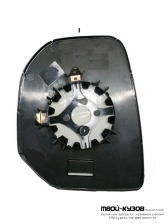 СТЕКЛО ЗЕРКАЛА ЛЕВАЯ СТОРОНА С ПОДОГРЕВОМ (CONVEX) (ТАЙВАНЬ) для Citroen BERLINGO / PEUGEOT PARTNER (01.2003-), Citroen BERLINGO / PEUGEOT PARTNER (10.1996 - 12.2002)