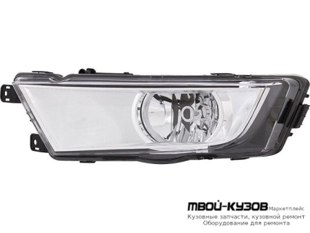 ФАРА ПРОТИВОТУМАННАЯ ЛЕВАЯ СТОРОНА ВНУТРИ (DEPO) ХРОМ для Skoda OCTAVIA (2013-2017)