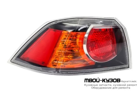 ФОНАРЬ ЗАДНИЙ ВНЕШНИЙ ЛЕВАЯ СТОРОНА (СЕДАН) ВНУТРИ (DEPO) ЧЁРНЫЙ для Mitsubishi LANCER (03.2007-)