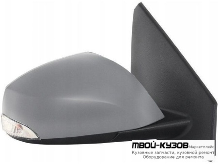 ЗЕРКАЛО ПРАВАЯ СТОРОНА ЭЛЕКТР С ПОДОГРЕВОМ УКАЗАТЕЛЬ ПОВОРОТА 7 КОНТ (CONVEX) ГРУНТ (ТАЙВАНЬ) для Renault FLUENCE (2010-), Renault MEGANE (2008-)