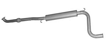 Глушитель доп. (резонатор) ВАЗ-1118,1117,1119 с виброкомп. (AS)