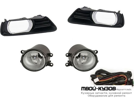 ФАРА ПРОТИВОТУМАННАЯ ЛЕВАЯ + ПРАВАЯ (КОМПЛЕКТ) С ПРОВОДК , КНОПКОЙ , РЕШЕТК БАМПЕРА (КИТАЙ) для Toyota CAMRY V40 (01.2006-)