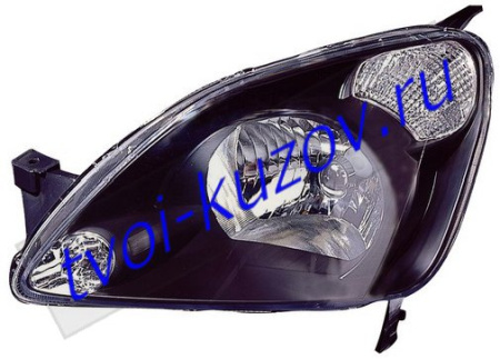 CR-V ФАРА лев., прав. (КОМПЛЕКТ) ТЮНИНГОВАН. ВНУТРИ черного цвета