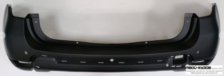 БАМПЕР ЗАДНИЙ С ОТВ ПОД ДАТЧИКИ , П/НАКЛАД , ЧЁРНЫЙ (ТАЙВАНЬ) для Renault DUSTER (2010-)