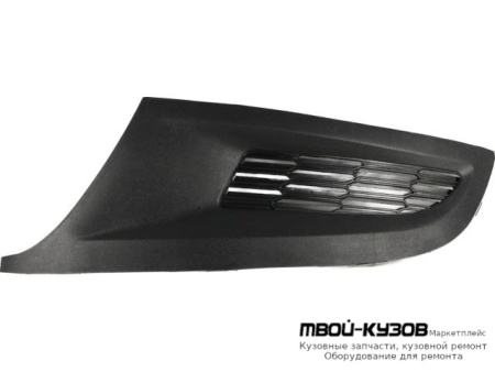 РЕШЕТКА БАМПЕРА ПЕРЕДНИЙ ЛЕВАЯ СТОРОНА БЕЗ ОТВЕРСТИЙ ПОД ПРОТИВОТУМАННЫЕ ФАРЫ (ХЭТЧБЭК) (КИТАЙ) для Volkswagen POLO (09.2010 - 2020)