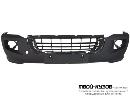 БАМПЕР ПЕРЕДНИЙ С ОТВЕРСТИЯМИ ПОД ПРОТИВОТУМАННЫЕ ФАРЫ (ТАЙВАНЬ) для Volkswagen CRAFTER (2006-)