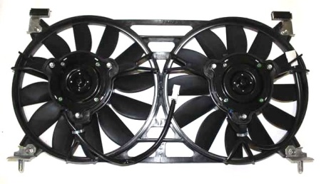 Электродвигатель охлаждения ВАЗ-21214 с крыльчаткой (2шт) и кожухом (АвтоВАЗ)