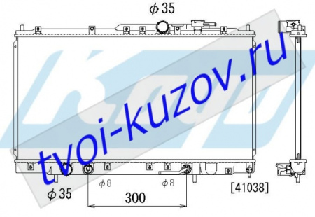 GALANT РАДИАТОР ОХЛАЖДЕН AT 2 2.4 2.5 (KOYO) (USA)
