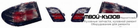 ФОНАРЬ ЗАДНИЙ ВНЕШНИЙ+ВНУТР ЛЕВАЯ + ПРАВАЯ (КОМПЛЕКТ) ТЮНИНГ ПРОЗРАЧНЫЙ (DEPO) ТОНИР для Mercedes W210 (08.1995 - 08.1999) (09.1999 - 06.2002)