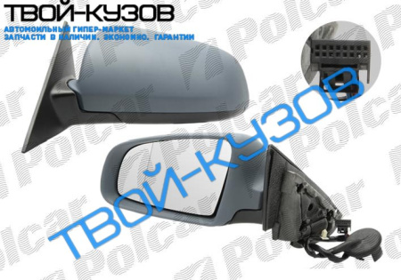 A3 03-08 ЗЕРКАЛО ЛЕВОЕ ОБОГРЕВ+ЭЛЕКТР 5ДВ