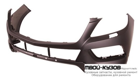 БАМПЕР ПЕРЕДНИЙ С ОТВЕРСТИЯМИ ПОД ОМЫВАТЕЛЬ ФАР , ПОД ДАТЧИКИ ГРУНТ (ТАЙВАНЬ) для Mercedes W166 (ML) (2012-)