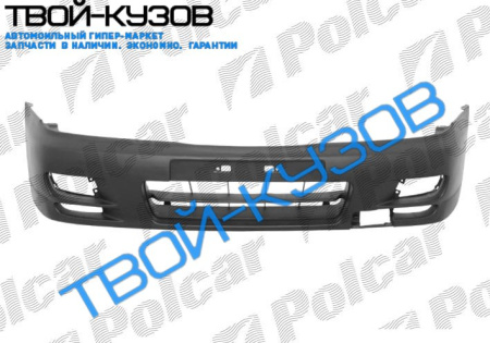 ALMERA 98- (SDN/5-ДВ НВ) БАМПЕР ПЕРЕДНИЙ С ОТВ. П/Т