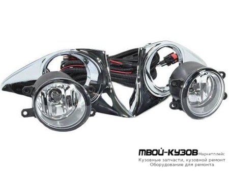 ФАРА ПРОТИВОТУМАННАЯ ЛЕВАЯ + ПРАВАЯ (КОМПЛЕКТ) С ПРОВОДК , КНОПКОЙ , РЕШЕТК БАМПЕРА ХРОМ для Toyota CAMRY V50 (2011-)