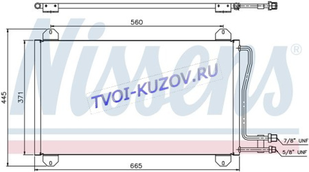 РАДИАТОР КОНДИЦИОНЕРА  - для MERCEDES SPRINTER
