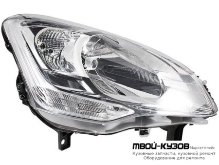 ФАРА ПРАВАЯ СТОРОНА С КОРРЕКТОР (DEPO) для Citroen BERLINGO (2008-)