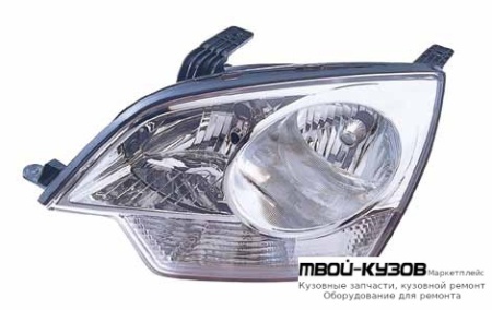 ФАРА ЛЕВАЯ СТОРОНА С КОРРЕКТОР ВНУТРИ (DEPO) ХРОМ для Opel ANTARA (2006-)