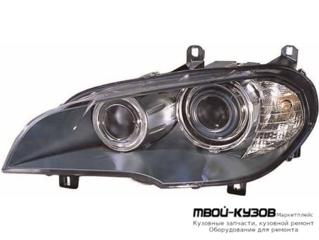 ФАРА ЛЕВАЯ СТОРОНА ЛИНЗОВАННАЯ С КОРРЕКТОР , ДИОД , (КСЕНОН) (DEPO) для BMW E70 X5 (2007-)