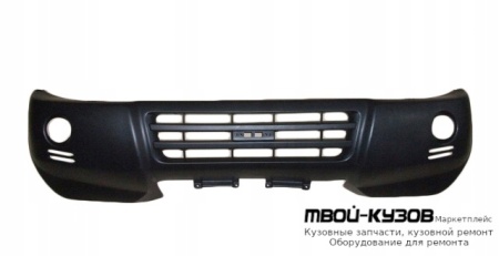 БАМПЕР ПЕРЕДНИЙ С ОТВ П/ФОНАРИ (USA) ГРУНТ (ТАЙВАНЬ) для Mitsubishi PAJERO / MONTERO (2000-2002) (2003-)