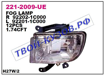 getz фара противотуманная правая (depo) 221-2009R-UE