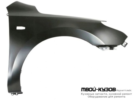 КРЫЛО ПЕРЕДНИЙ ПРАВАЯ СТОРОНА С ОТВ ПОД ПОВТОРИТЕЛЬ (ТАЙВАНЬ) для Hyundai I30 (2007-2011)