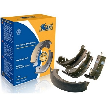 Колодка тормозная ВАЗ-2101 задняя (KRAFT) (4 шт.)