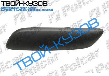 307 05- МОЛДИНГ ПРАВЫЙ БОКОВОЙ БАМПЕРА ПЕРЕДНЕГО ЧЕРНЫЙ ОРИГИНАЛ