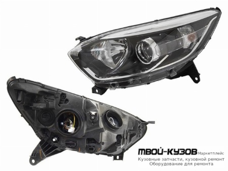 ФАРА ЛЕВАЯ СТОРОНА ЛИНЗОВАННАЯ С КОРРЕКТОР (DEPO) для Renault KAPTUR (2016-)