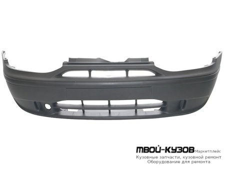 БАМПЕР ПЕРЕДНИЙ БЕЗ ОТВЕРСТИЙ ПОД ПРОТИВОТУМАННЫЕ ФАРЫ ЧЁРНЫЙ для Fiat PALIO (04.1997-)