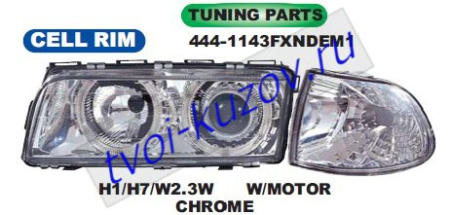 E38 0694-0998 ФАРЫ+ПОВОРОТНИКИ АНГ.ГЛАЗКИ СВЕТЛЫЕ 444-1143FXNDEM1