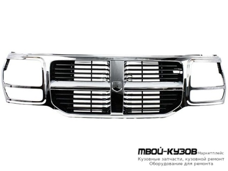 РЕШЕТКА РАДИАТОРА ЧЁРНЫЙ-ХРОМ (ТАЙВАНЬ) для Dodge NITRO (2007-)