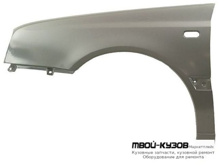 КРЫЛО ПЕРЕДНИЙ ЛЕВАЯ СТОРОНА С ОВАЛЬН ОТВ ПОД ПОВТОРИТЕЛЬ для Volkswagen GOLF III (11.1991 - 09.1997), Volkswagen VENTO (02.1992 - 08.1998)