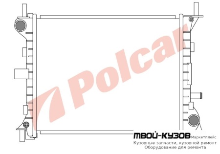 РАДИАТОР 450X351 M -C FD2263 для FOCUS 0898- 1416