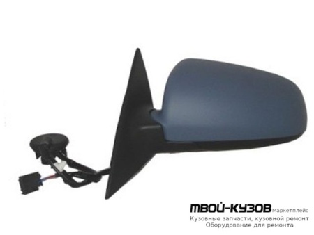 ЗЕРКАЛО ЛЕВАЯ СТОРОНА ЭЛЕКТР С ПОДОГРЕВОМ (ASPHERICAL) ГРУНТ (ТАЙВАНЬ) для Audi A6 (04.2004-)