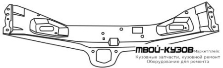 БАЛКА СУППОРТА РАДИАТ ВЕРХН (ТАЙВАНЬ) для Mercedes W140 SEDAN (05.1993 - 10.1998)