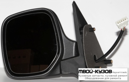 ЗЕРКАЛО ЛЕВАЯ СТОРОНА ЭЛЕКТР С ПОДОГРЕВОМ (CONVEX) (ТАЙВАНЬ) для Peugeot PARTNER / CITROEN BERLINGO (10.1996-), Citroen BERLINGO / PEUGEOT PARTNER (01.2003-), Citroen BERLINGO / PEUGEOT PARTNER (10.1996 - 12.2002)