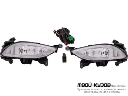 ФАРА ПРОТИВОТУМАННАЯ ЛЕВАЯ + ПРАВАЯ (КОМПЛЕКТ) С ПРОВОДК , КНОПКОЙ для Hyundai SONATA (2010-)