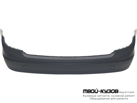 БАМПЕР ЗАДНИЙ БЕЗ ОТВ ПОД МОЛДИНГ , ПОД ДАТЧИКИ ГРУНТ (ТАЙВАНЬ) для Mercedes W204 (2007-)