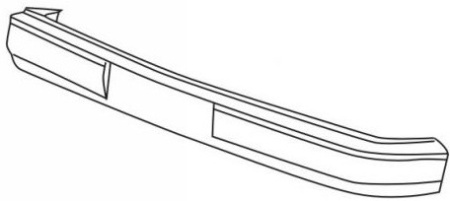 740 (760) БАМПЕР передний черного цвета