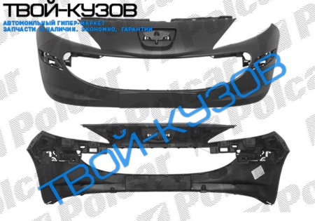 207 06 - БАМПЕР ПЕРЕДНИЙ ГРУНТОВАНЫЙ