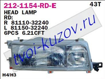 camry {правый руль} фара левая 212-1154L-RD-E