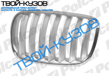 X5 06-/X6 08- РЕШЕТКА ПРАВАЯ ХРОМ-СЕРЕБРО
