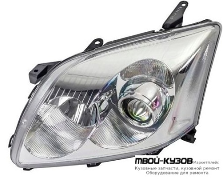 ФАРА ЛЕВАЯ СТОРОНА ПОД КОРРЕКТОР (DEPO) для Toyota AVENSIS (2003-2007)