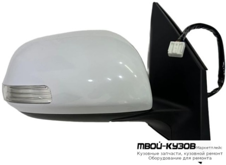 ЗЕРКАЛО ПРАВАЯ СТОРОНА ЭЛЕКТР С ПОДОГРЕВОМ , УКАЗАТЕЛЬ ПОВОРОТА АВТОСКЛАДЫВ 9 КОНТ (КИТАЙ) для Toyota RAV4 (2006-)