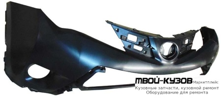 БАМПЕР ПЕРЕДНИЙ ВЕРХН С ОТВЕРСТИЯМИ ПОД ОМЫВАТЕЛЬ ФАР (ТАЙВАНЬ) для Toyota RAV4 (2013-)