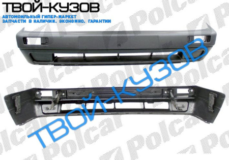 GOLF2/JETTA2 89-92 БАМПЕР ПЕРЕДНИЙ С УCИЛИТЕЛЕМ КОМПЛЕКТ (ШИРОКИЙ)