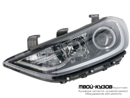 ФАРА ЛЕВАЯ СТОРОНА ЛИНЗОВАННАЯ , ПОД КОРРЕКТОР (DEPO) для Hyundai ELANTRA (2016-)