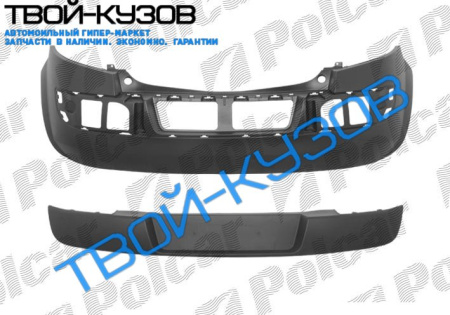 MEGANE II 02-05 ЗАДНИЙ БАМПЕР С НАКЛАДКОЙ ГРУНТ.